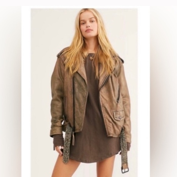 We The Free Over You Leather Jacket - Picture 6 of 7